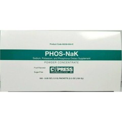 Cypress Pharmaceutical MCK27102700 – Phos-NaK Dietary Supplement Sodium / Pot…