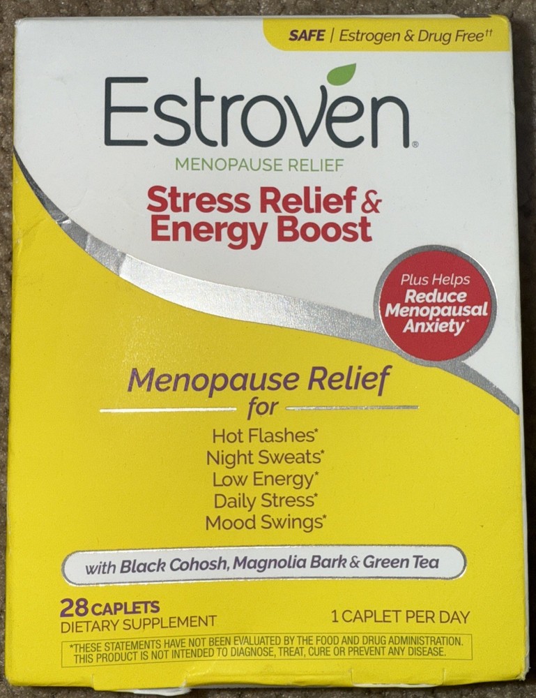 Estroven Estroven Maximum Strength Energy 28 Caplets Gluten-Free, Exp 6/2026