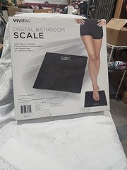 Vivitar Essentials Series Digital Bathroom Scale One Size Clear/Black