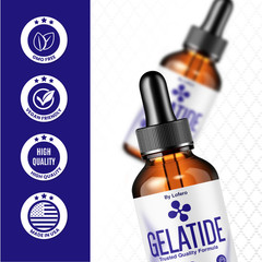 (2 Pack) Gelatide Weight Management Drops, Gelatide Daily Health Support (4oz)