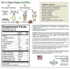 Leonflax 100% Authentic Canadian Flax Seed Dietary Supplement, 18oz Bag