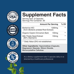 Balancing Berberine Plus 1200mg Complex Per Serving Antioxidant 90ct