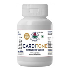Carditone Ayush Herbs For Cardiovascular & Hypertension Support – 60 Caplets