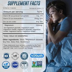 Magnesium 7 Complex Supplement Advanced | Sleep, Muscle & Nerve Support, 60 Caps