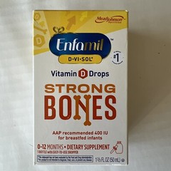 Enfamil D-Vi-Sol Vitamin D Supplement Drops for Infants – 50ml – New in Box 3/25