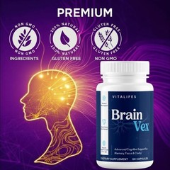 (1 Pack) BrainVex Nootropic All Natural Brain Supplement Brain Vex 60 Capsules