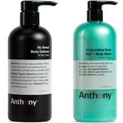 Anthony No Sweat Body Defense and Anthony Invigorating Rush Hair and Body Wash