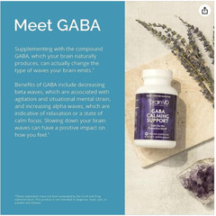 Brain MD GABA Calming Support 90 Vegan Capsules Best By 05/2027