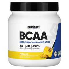 2 X Nutricost, Performance, BCAA, Pineapple, 1.1 lb (492 g)