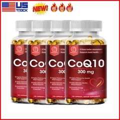 COQ 10 Coenzyme Q-10 300mg Heart Health Support, Increase Energy & Stamina 120PC
