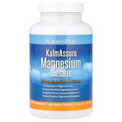 2 X NaturesPlus, KalmAssure®, Magnesium, 240 Vegan Capsules (105 mg per Capsule