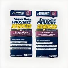 2x Super Beta Prostate Advanced Natural Berry Chewables 120 Tablets