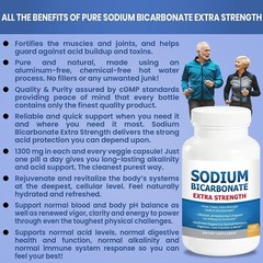 Sodium Bicarbonate Capsules Extra Strength Organic Use No Junk Tablet 1300 Mg