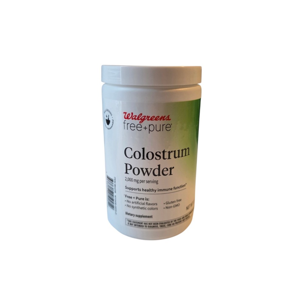 Walgreens Free + Pure Colostrum Powder – 3.5 oz – NEW – Exp 04/2027