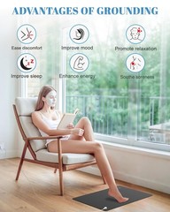Grounding Mat for Feet, Sleep, Energy, Support Restful Night – 24″x16″ Ear