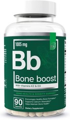 Bone Boost Calcium Supplement – Vitamin D3 & K2 for Bone Density & Strength 60ct