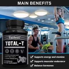 Total-T – Testosteron Booster, Muscle, Stamina, Performance-120 capsules