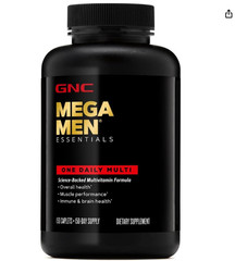 GNC Mega Men Essentials One Daily Multi (150 Caplets) – Expiry 09/26