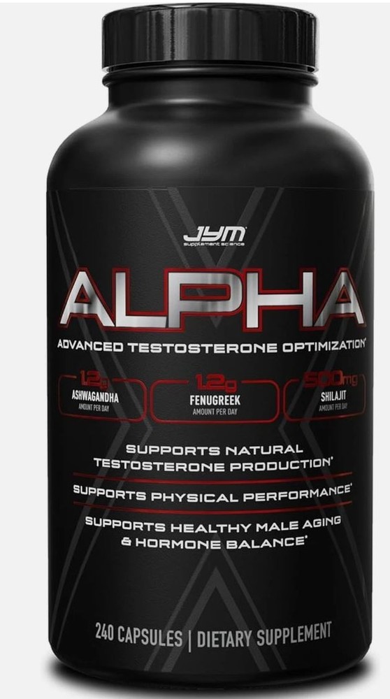 Alpha JYM X Advanced Hormone Optimization, Vitality 240 Caps exp 2027+