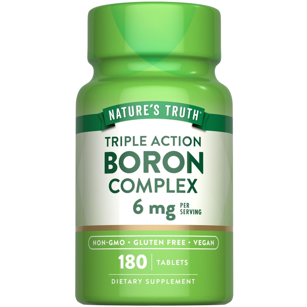 Boron Complex Supplement 6mg | 180 Vegan Non-GMO Gluten-Free Capsules