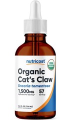 Nutricost Organic Cat’s Claw Liquid Drops (1,500mg) 3.8 Fl Oz – USDA Organic