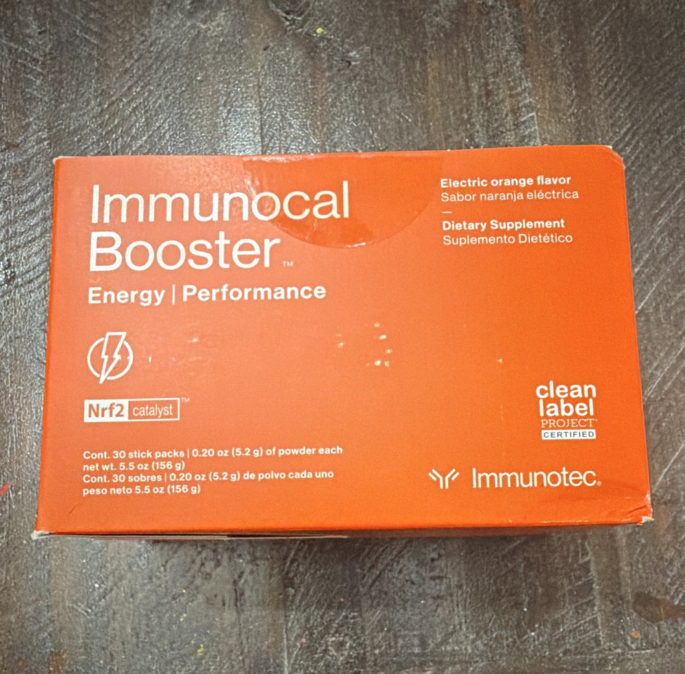 Immunotec Immunocal Booster Energy/Performance Powder, Nrf2, Electric Orange, 30