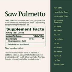 Nature’s Bounty Saw Palmetto 250 Count Herbal Supplement For Men’s Health