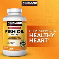Kirkland Signature Fish Oil 1000 mg., 400 Softgels EXP 06/2028