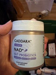 CADDARA Elevate NAD+ + Resveratrol Probiotics Gut Health Capsules 60 Exp 2029