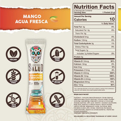 Taste Salud, hydration + immunity drink mix, mango, 1.27 oz