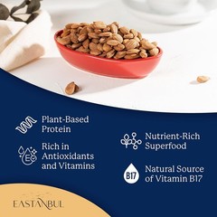 OrganicBitter Raw Apricot KernelPremium Seeds 14.5oz Gluten Free Vegan USDA 1 lb