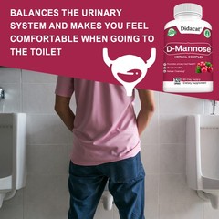 D Mannose Capsules Urinary Tract Cleanse Promotes Bladder Health 120 Pills