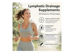 Shapeingirl Lymphatic Drainage 6000mg Herbal Complex 300 Softgels GMO-Free