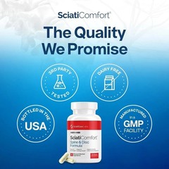SciatiEase SciatiComfort Spine and Disc Support 60 Count (Pack of 3)