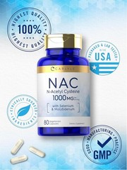 NAC Supplement N-Acetyl Cysteine | 1000mg | 80 Count | by Carlyle