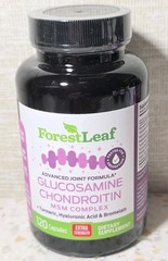ForestLeaf Glucosamine Chondroitin MSM Complex Turmeric Hyaluronic Acid 08/2028