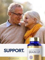 Brain up Supplement | 60 Softgels | with L-Theanine, Bacopa & B-12 | Non-Gmo, Gl