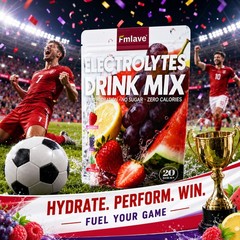 2pack Electrolyte Hydration Packets Best Electrolytes Drink Mix, Sugar Free 40ct