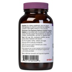 Bluebonnet Full Spectrum Optimum Enzymes 90 Veg Capsules, digestive support