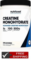 1 package Nutricost Creatine Clean Monohydrate 500 Gram Powder