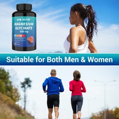 Magnesium Glycinate 500mg 240 Capsules For Sleep Stress Relief Support Bone Lot