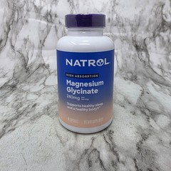 Natrol Magnesium Glycinate 240 Mg High Absorption 60 Capsules Exp 9/2026