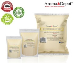 Licorice Root Powder (Liquorice) Mulethi Glycyrrhiza glabra 100% Natural Raw