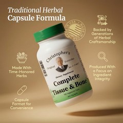 Christopher’s Original Formulas Complete Tissue & Bone Formula – 100 Veg…
