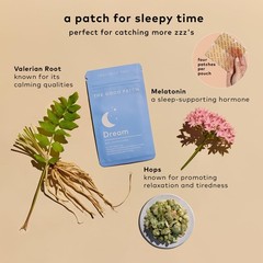 The Good Patch Dream Patch Sleep Patches with Melatonin, Hops, Valerian Root…
