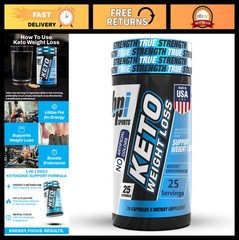 Keto Weight Loss Fat Burners – Boost Energy, Control Appetite, 25 Servings