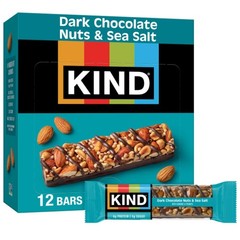 KIND Healthy Snacks Bars, Dark Chocolate Nuts & Sea Salt, Gluten Free, Low Sugar