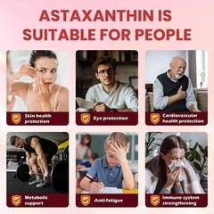 Astaxanthin 12mg 120 Softgels, 4 Month Supply,Triple Strength,Non-GMO,Eye Health