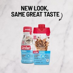 Slimfast Meal Replacement Shake, Original Cappuccino Delight, No Added Sugar, Me