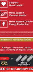 Qunol Ultra CoQ10 Softgels, 100mg, 90 Count Heart Health Supplement